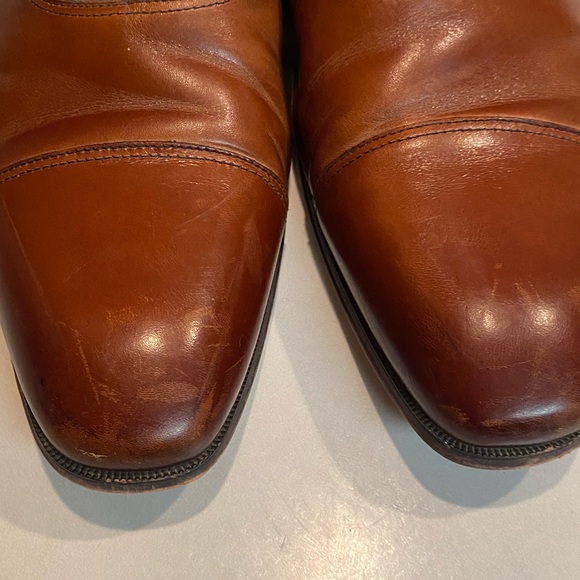 FLORSHEIM Corbetta Cognac Cap Toe Oxfords Leather Mens Sz 12 D - Picture 10 of 16